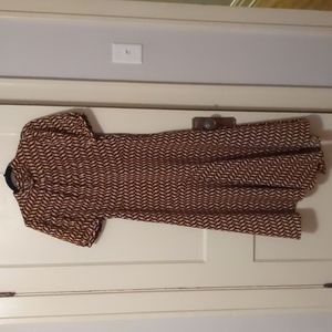 Who What Wear Puff Sleeve Geometric Dress, Size M